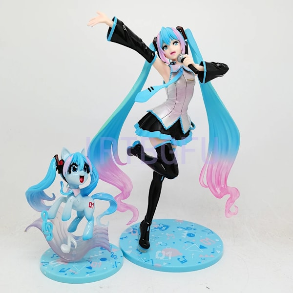 20-25cm My Little Pony Princess Celestia Twilight Sparkle Pinkie Pie Japansk Anime PVC Action Samling Model Legetøj til Bar Hatsune Miku