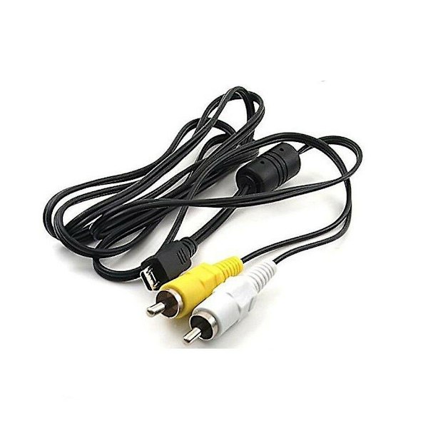 Kaapeli Micro USB -sovitin, uros - 2 RCA-ääni-/videoulostulo, uusi