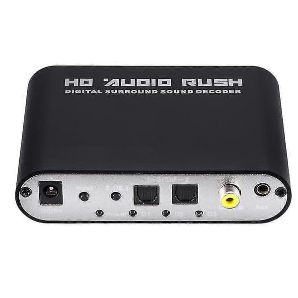 5.1 Kanal DTS for AC-3 Audio Dekoder Digital Optisk/Koaksial til Analog RCA Lotus Hode for Audio Dekoder Konverter