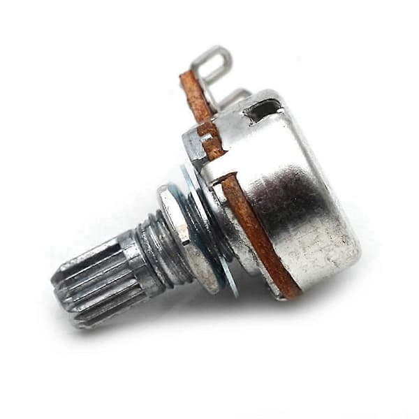 Volymrattmodul för 15st B-typ gitarrtillbehör - 18MM elgitarr små potentiometerkontrollrattar Silver