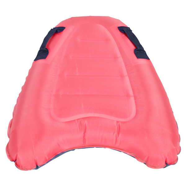 Oppustelig Flydebræt Bærbar Letvægts Svømmelæring Strand Bodyboard med Håndtag Pink