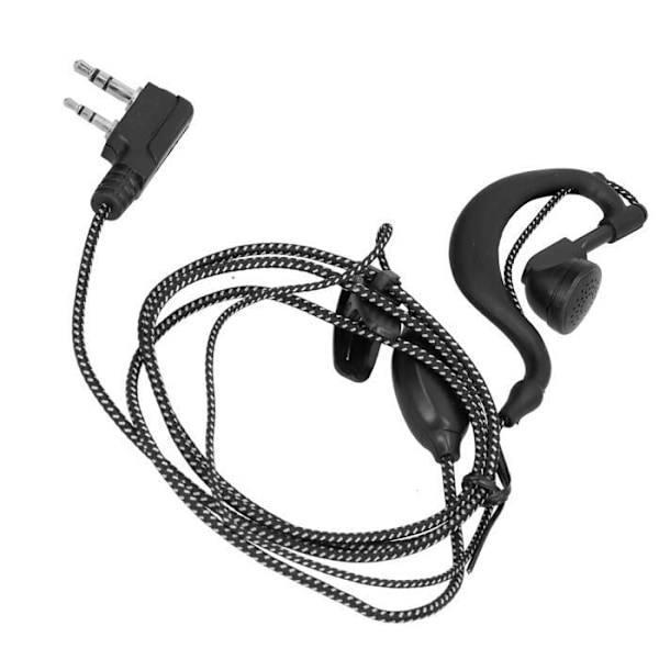 HURRISE Head PTT Walkie Talkie Earpiece with Thick Braided Wire Earplug for Baofeng BF-6 7 8s Uv5r