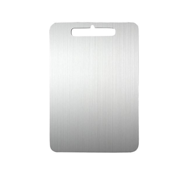 Skärbräda i rostfritt stål, fyrkantig modern skärbräda, frukt skärbräda för hemmakök (28x39x0,2cm)Silver20X30X0,2cm Silver Silver 20X30X0.2cm