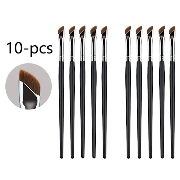 Päivitä terä eyeliner-sivellin ultraohut hieno kulma litteä kulmakarvasivellin silmän alle meikkisiveltimet tarkka yksityiskohtainen sivellin valkoinen Sickle eyeliner -10