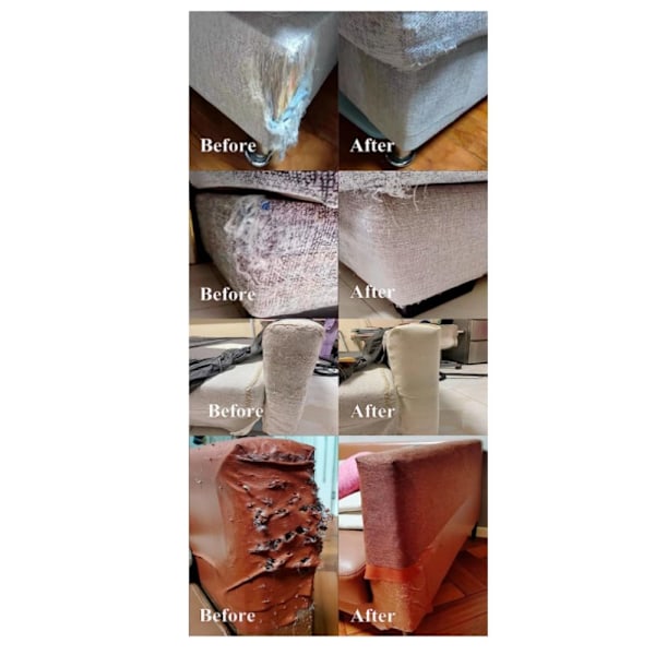 6 st Soffa Tyg Reparationslapp Kit Reparationslapp Självhäftande
