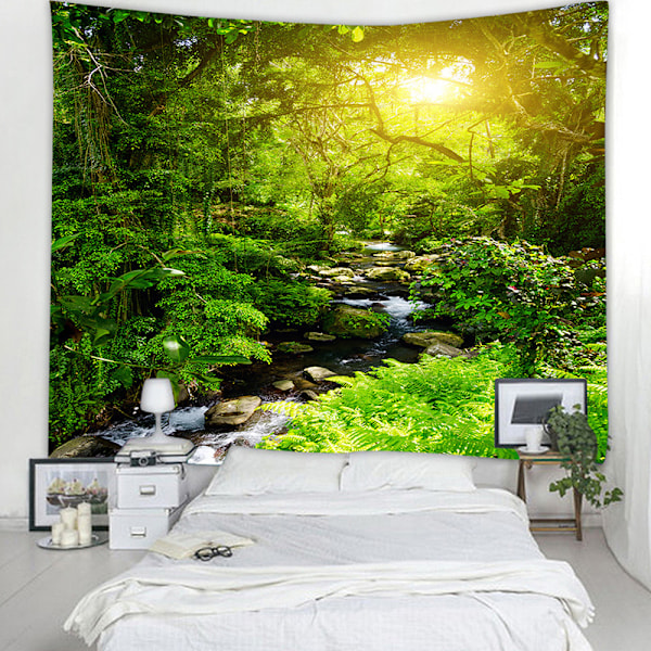 3D Forest Gobeläng Vägg Konst Sängöverkast Heminredning A A 200*150CM