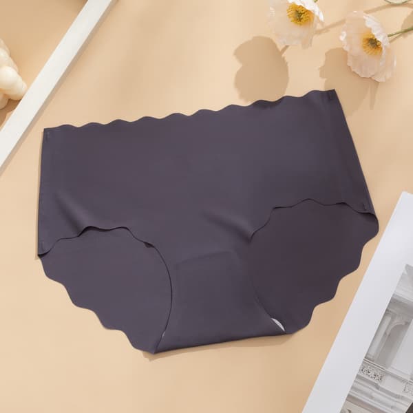 3 STK Sømløse Ice Silk Trusser til Kvinder, Åndbare Lette Usynlige Trusser*M*blå-grå blue-gray M