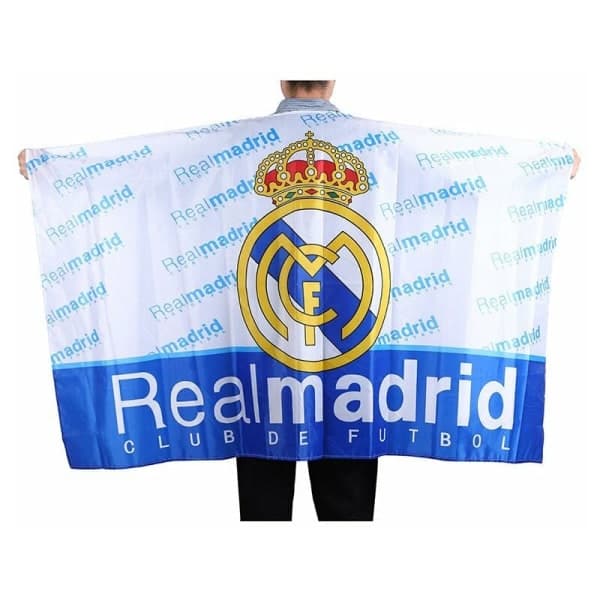 Real Madrid flagg (VM 2022) (100% polyester og størrelse 86*138)