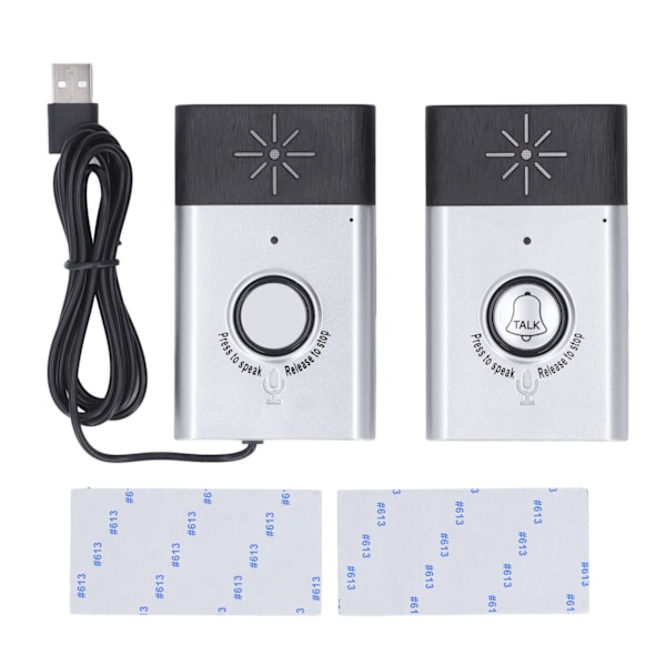 Trådlös dörrklocka med röstintercom, fjärrkontroll, hushåll, smart trådlös röst dörrklocka kit