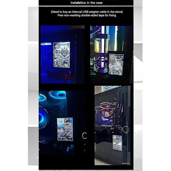 3,5-tums IPS USB Mini-skärm AIDA64 PC CPU RAM HDD Datamonitor Dator Temperaturdisplay Typ-C Sekundär Skärm - Perfekt