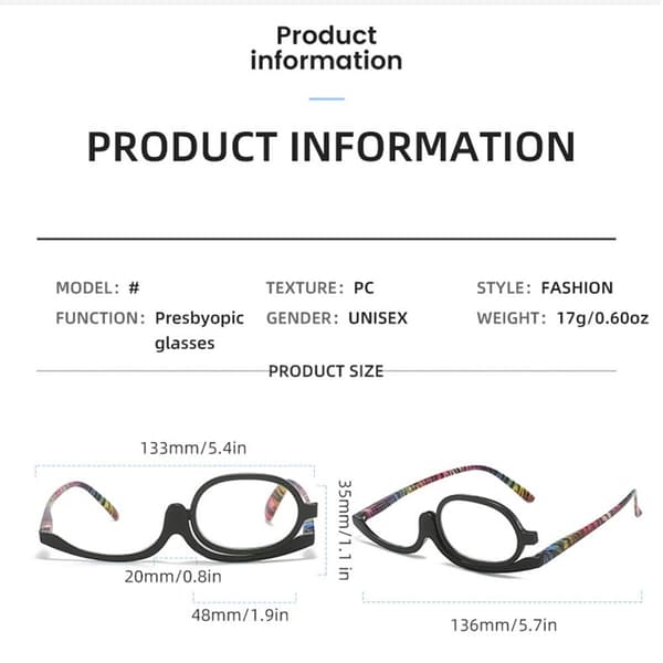 Roterende Makeup Øjenlåg Folde Øjenbryn SORT Sort[BT] Black Strength 2.50-Strength 2.50