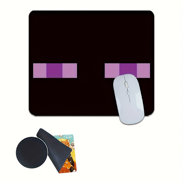 Sød Pixel Monster Musemåtte Black Mouse Pad