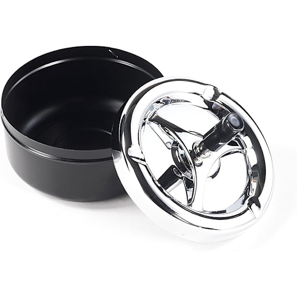 Meget elegant moderne smuk roterende askebæ vind askebæ sort black