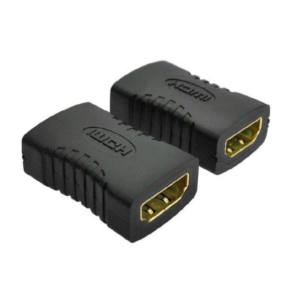 HDMI-naaras-HDMI-naaras-sovitin HDMI-jatkokaapeli naaras-naaras-liittimeen 2 kpl