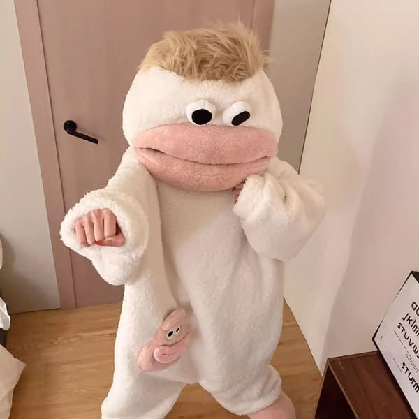 Stor Mund Monster Onesie Pyjamas Tyk Koralfleece Unisex Hjemmetøj Til Efterårsnat 3 M