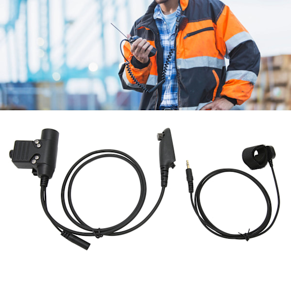 Bakre klämma PTT-adapter Push to Talk-headset-adapter för MOTOROLA Gp140 Gp320 Gp328 Gp329