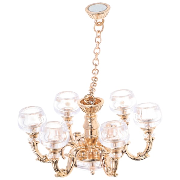 Miniatyr taklampe simuleringslampe 1/12 skala miniatyrlampe mini hus lysekrone