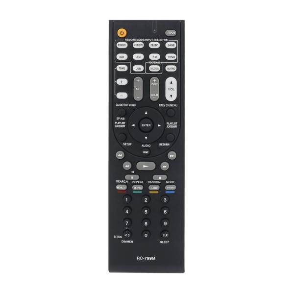 Engelska Rc-799M Lämplig för Onkyo Förstärkare Fjärrkontroll Ht-R391 Ht-R558