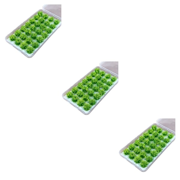 1/2/3/5 28 st/set Detaljerade statiska grästuvor för realistisk rapsgul Rapeseed yellow 3 Sets