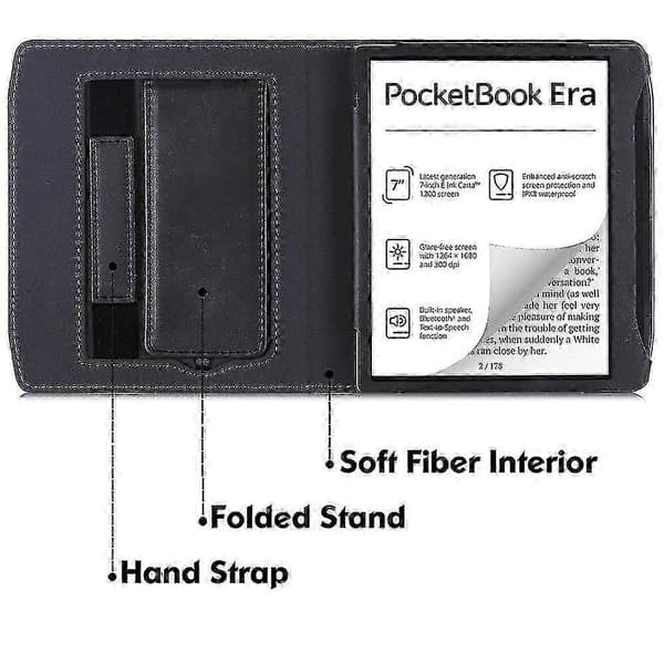 Etui til Pocketbook Era læsetablet, sort