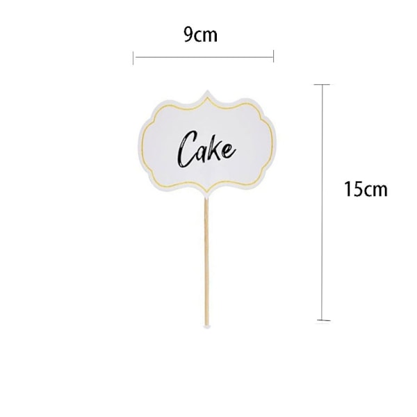 120 st Cupcake Picks Tomma Tandpetarflaggor Bufféetiketter[qb] 120 pcs