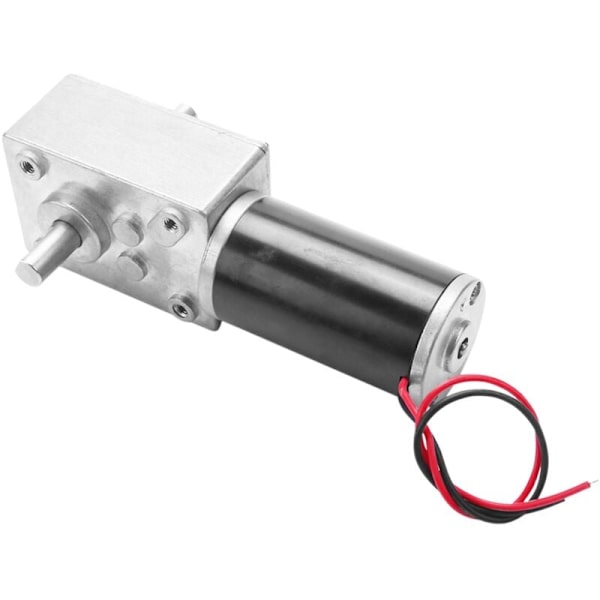 24V dobbeltakset DC snekkegirmotor Høy motormoment Mikro snekkegirmotor Fremover og revers Mikro motorhastighet 80RPM