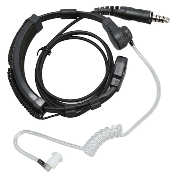 Halsmikrofon Hörlurar Transparent Akustisk Slang Walkie Talkie Hörlurar Headset med U94 PTT för Motorola T5000