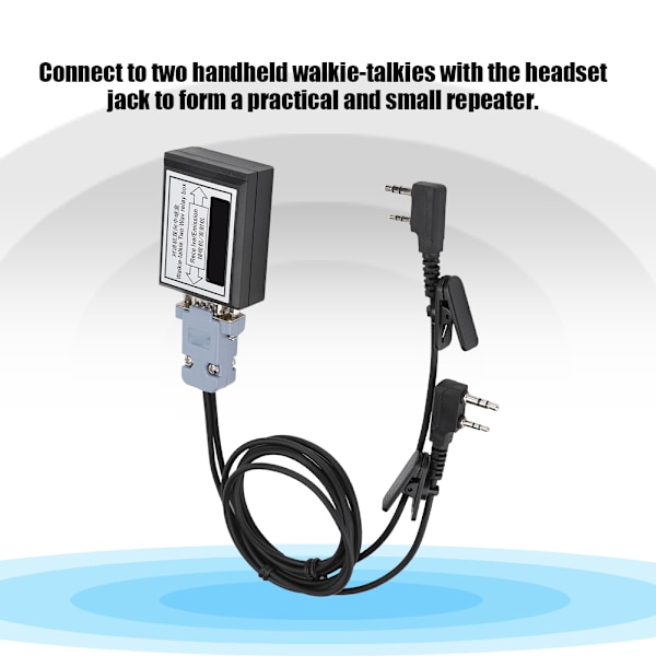 K-liitin Kaksitie-relelisäosa Plug and Play -käsiradiopuhelin Walkie Talkie -toistinlaatikko