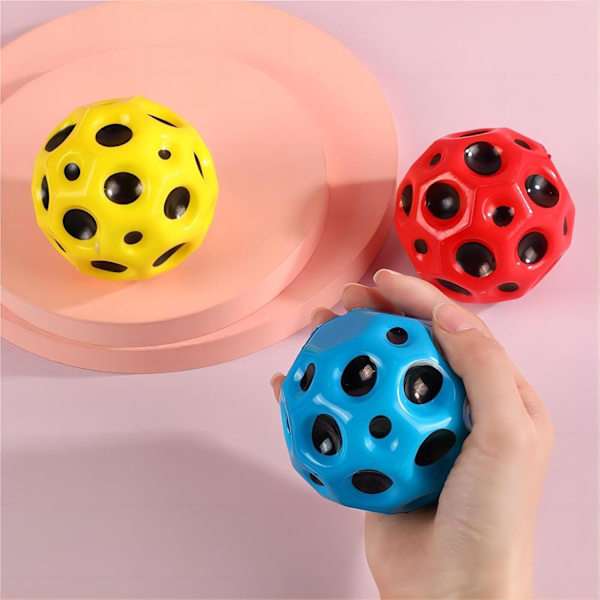 Rymdboll - Super Hög Studs, Lätt Skumball, Förbättra Hand-Öga-Koordination, Lätt att Greppa och Fånga, Perfekt Mind Ball för Barn