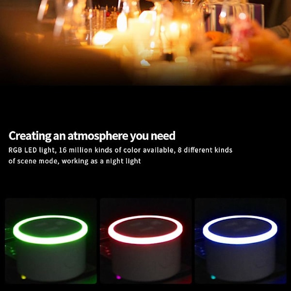 WiFi Smart Plug Outlet RGB Trådløs Strømstik Smart Life/ App Fjernkontroll Fungerer for Alexa Hjem EU-plugg