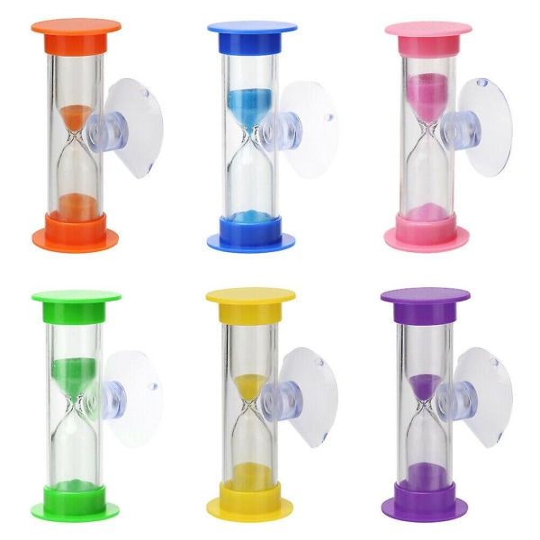 Kök timer 2/3min Timglas Barn Tandborstning Timer Med sugkopp