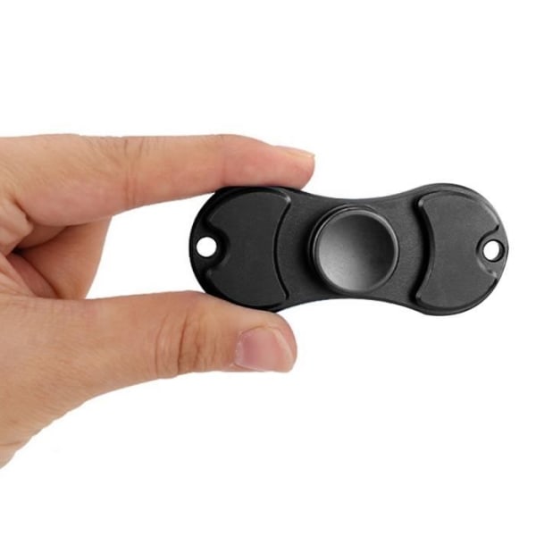 TD® Fidget Spinner Legetøj Aluminiumlegering-Hånd Spinner, Hånd Spinner Anti Stress, Dekompression Sort- Voksen og Børn Gaver