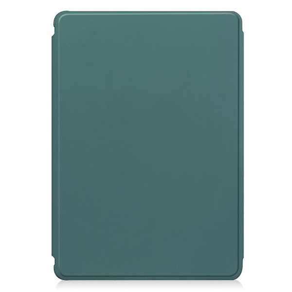 Til Samsung Galaxy Tab S9 Fe+ 360 Rotation Transparent Smart Case Med Tastatur Dark Green