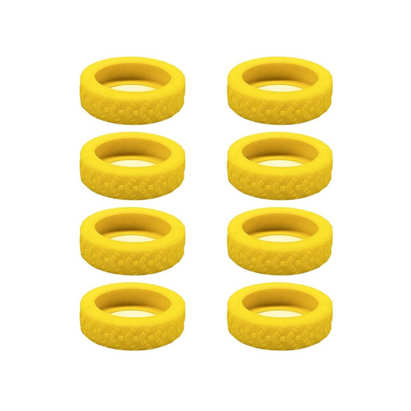 8 stk. Kuffert Hjulbeskyttere Kuffert Hjulbeskyttere GUL Yellow
