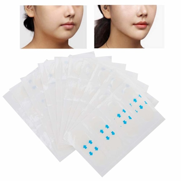 Invisible face tape lift with elastic V-lift for thin face