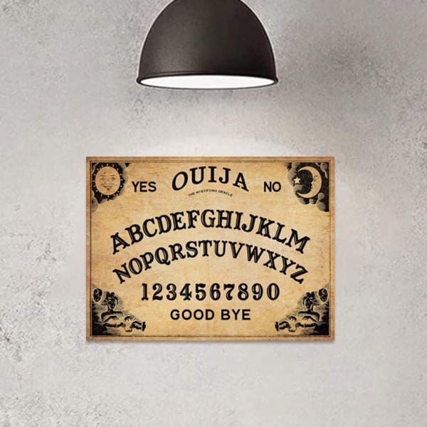 1 st canvasposter, Ouija bräde tryck affisch, mörk akademisk affisch väggkonst för vardagsrum 11.8*16.5inch/30*42cmunframe