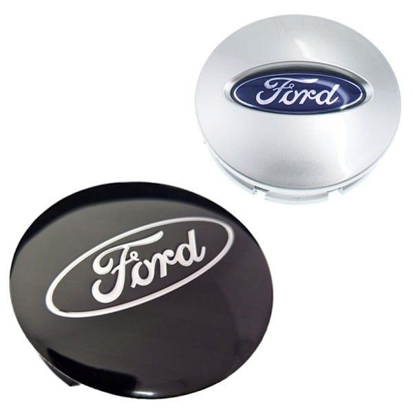 4-pak - Ford hjulkapsler / Hjulnavnemblemer - B 70 70 66mm - Silver