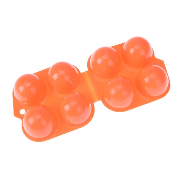 Portable plastic container Holder for 4 eggs Foldable egg storage