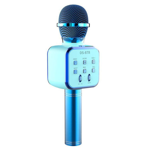 Bärbar trådlös handhållen högtalarmikrofon med ljusstark LED-ficklampa Yellow