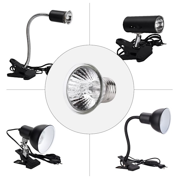 50W/220V UVA+UVB Reptillampe Skildpadde Sol UV Lampe Varme