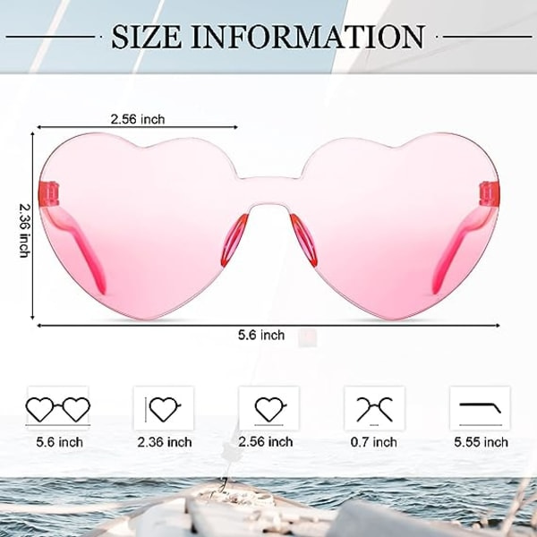 Gradient rosa retro solbriller Retro solbriller Festbriller Hea
