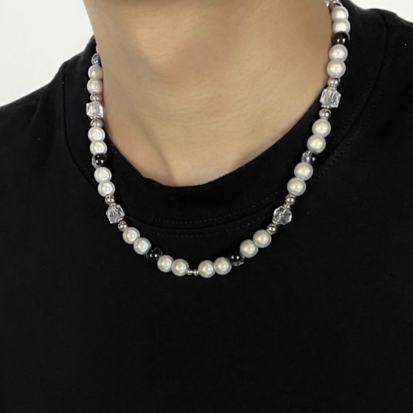 1/2/3/5 Fashionable perlehalskæder lavet af titanium 1 Set