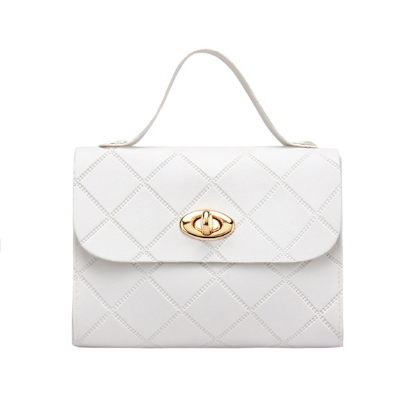 Messenger Bag för kvinnor Axelväska Mode Crossbody Väskor White