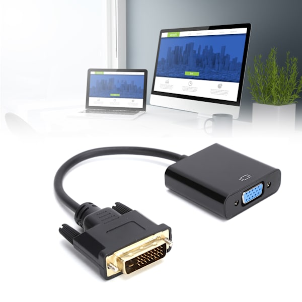 DVI han til VGA hun adapter DVI 24+1 til VGA adapter til stationær tablet