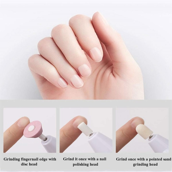 Bärbar mini-nagelborr, akrylgelborttagningsverktyg för naglar style1