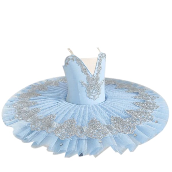 Jenter ballett tutu kjole svane dans forestilling kostymer blå blue 110cm