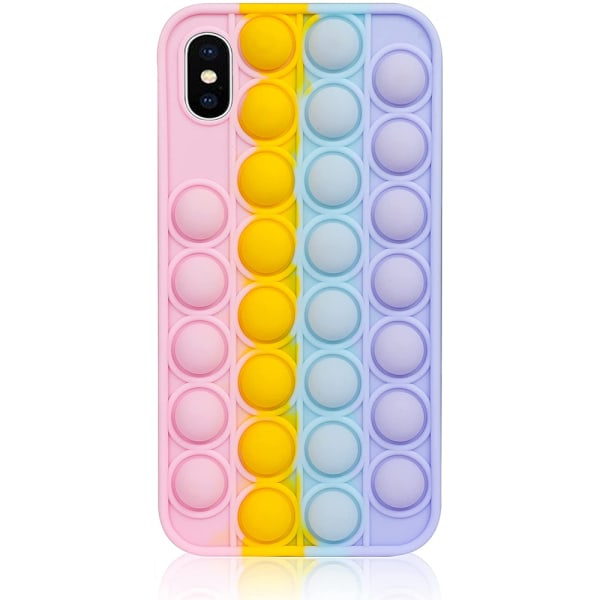 CQBB Decompression-palapeli putoamisenesto puhelinkotelo - Yhteensopiva iPhoneXS sateenkaaren kanssa