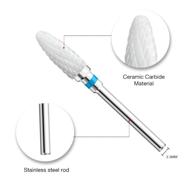 Tungstenstål keramisk nagelborr för manikyr Tungsten 04