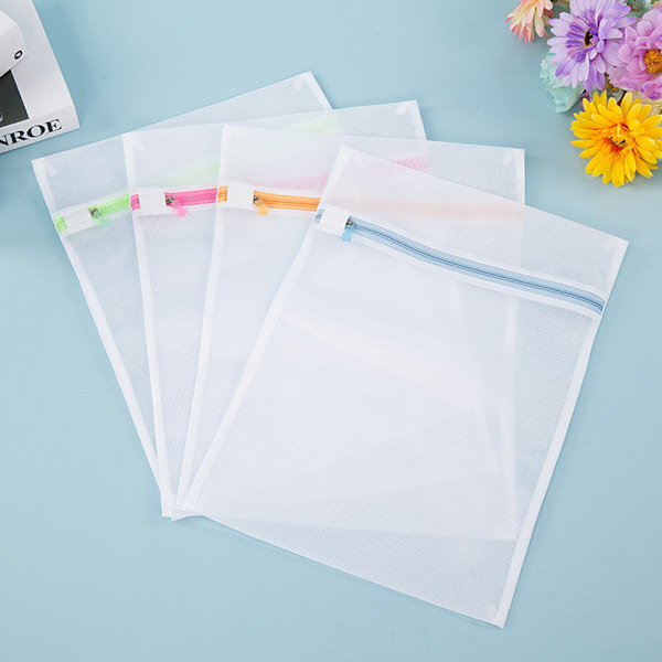 40x30cm tvättnät i 4-pack för att skydda dina kläder, skor, strumpor, behåar, underkläder, slumpmässig färg