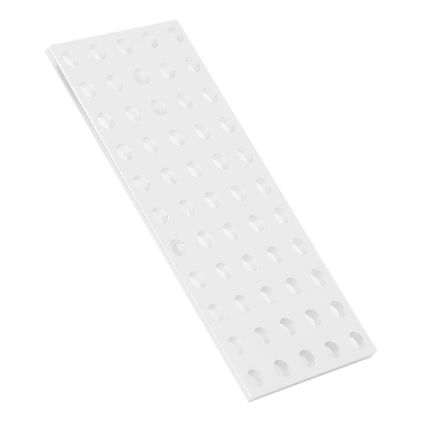 3116‑0040‑0088 Alumiininen verkkolevy, verkkoaukko, teollisuusrobotin osa (5 x 11 reikää, 40 x 88 mm)